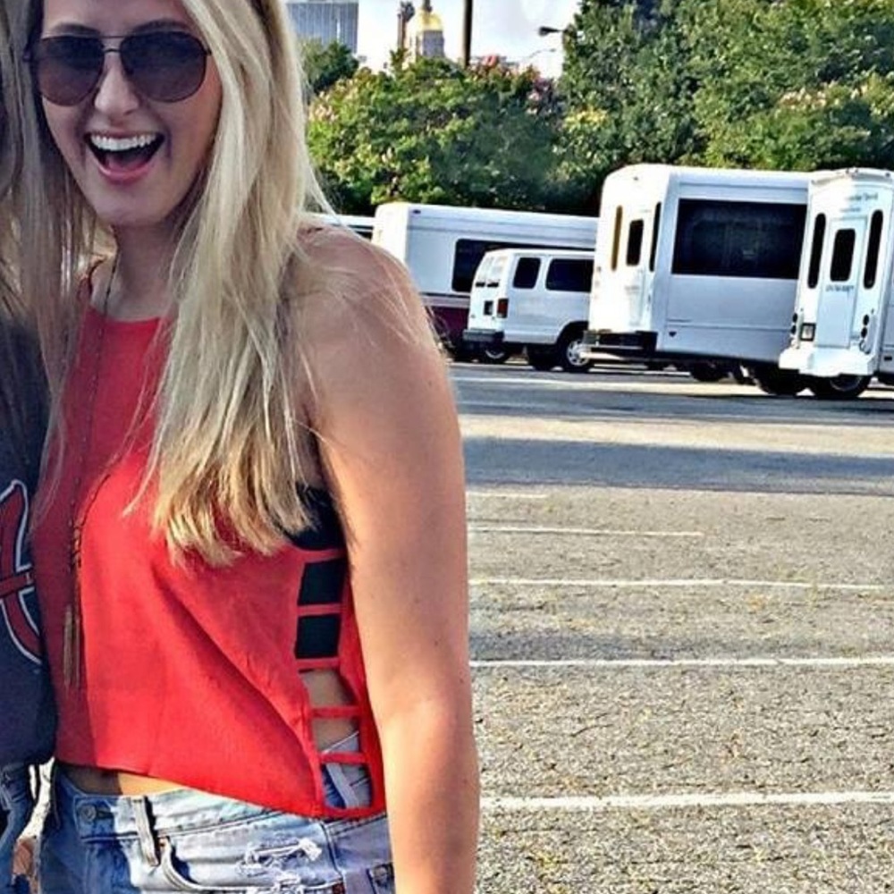 Crop Top Tank with Cutouts